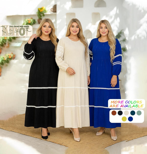 Bohemian women Hooded Cotton Kaftan Abaya Dress with Belt Boho Summer Dress Modest gatherings Abayas Women's Outfit, Gifts for her Ramadan